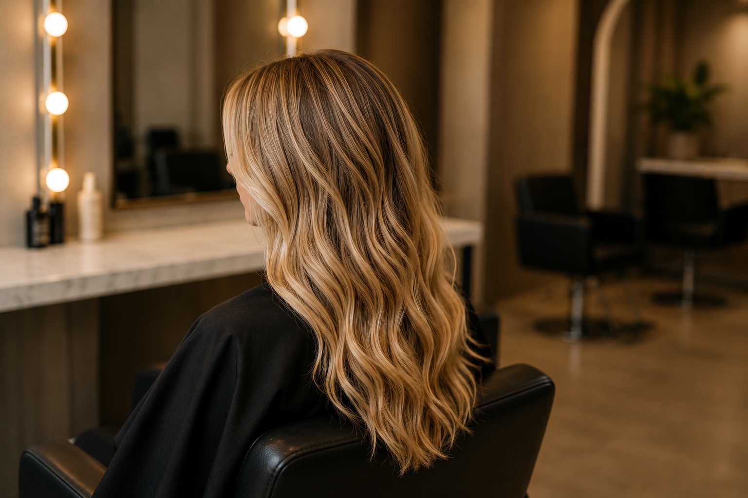 Blonde hair extensions